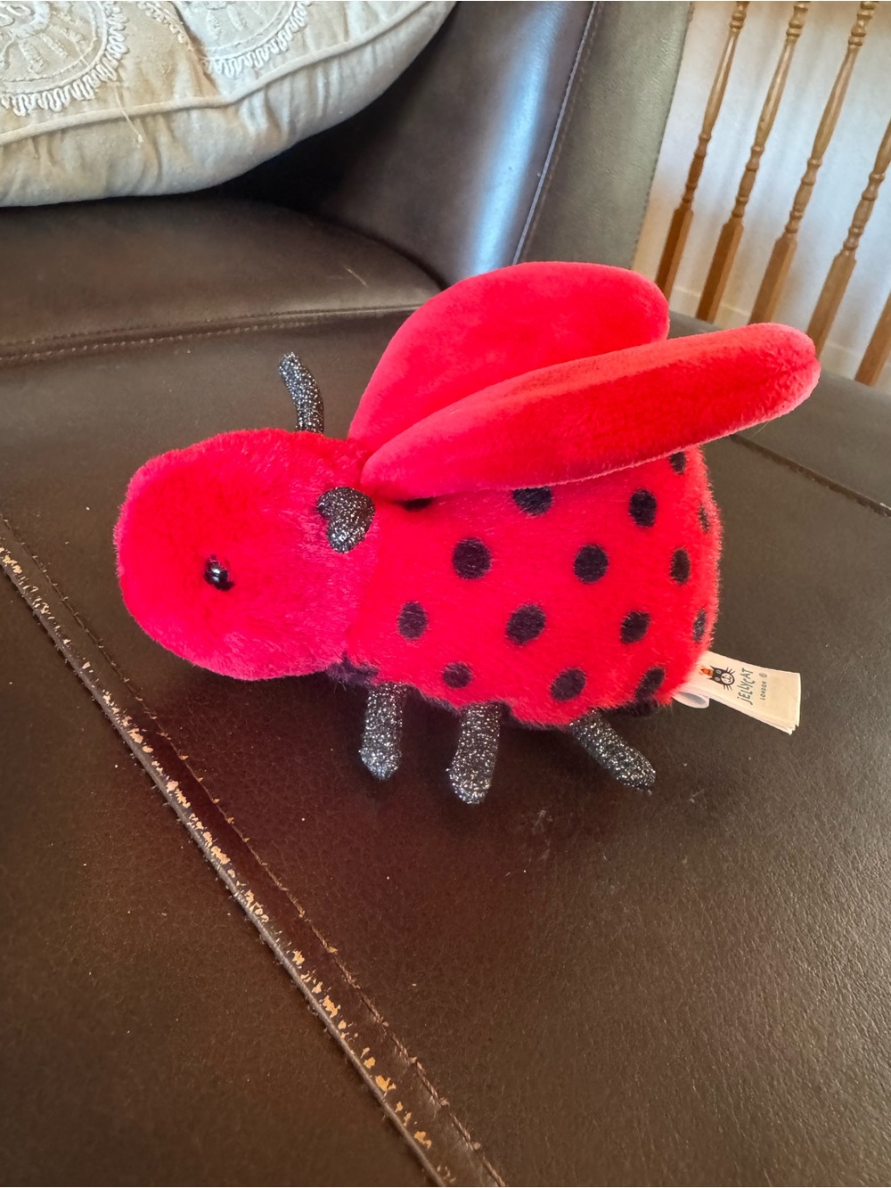 Rare Retired Jellycat Layla Ladybird Ladybug Plush Red Sparkle new without tags